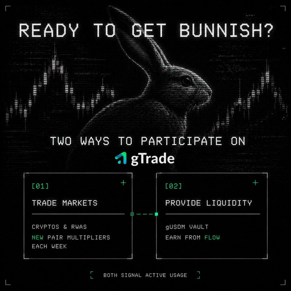 gTrade 空投整理：要过两道门槛，先看存入 USDm、完成跨链